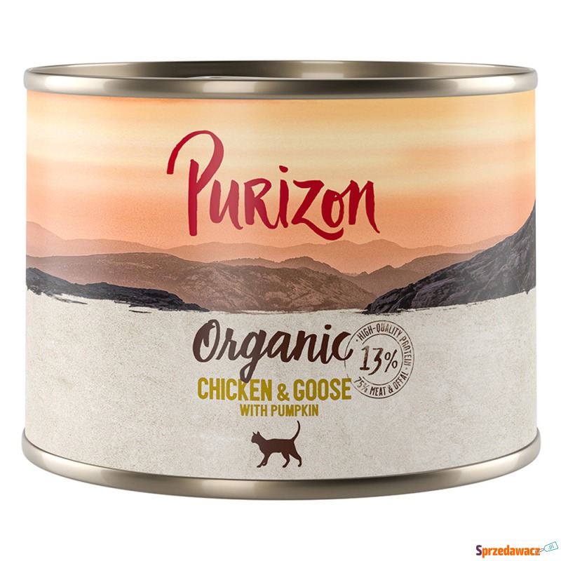 Purizon Organic, 6 x 200 g - Biokurczak i biogęś... - Karmy dla kotów - Szczecinek