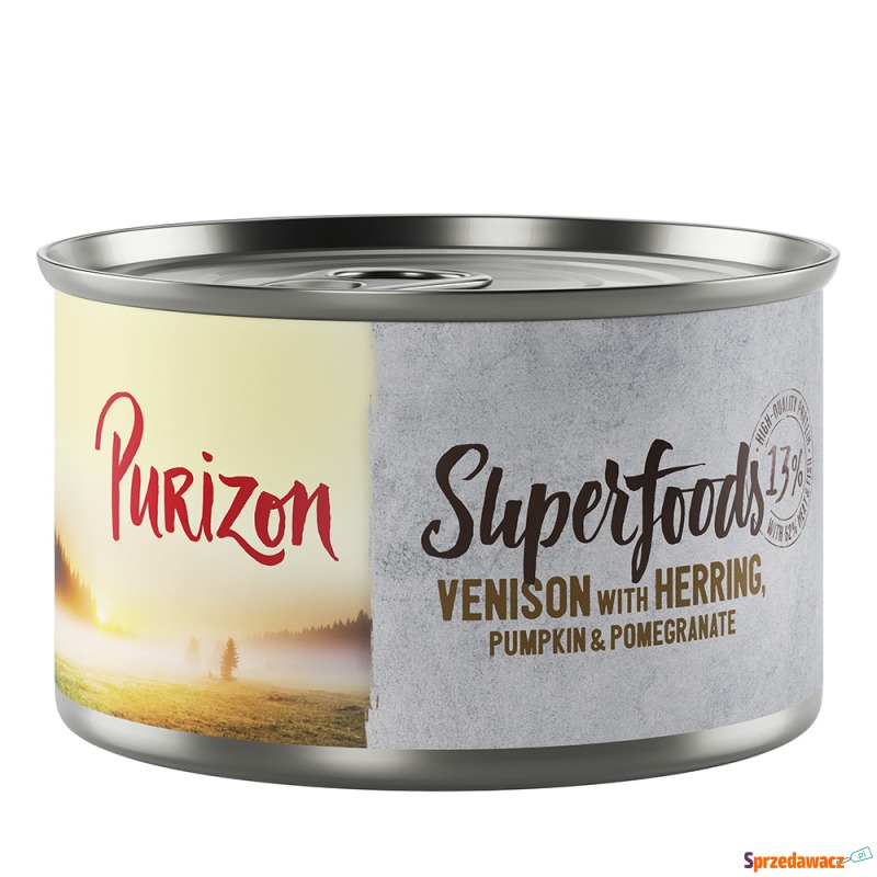 Purizon Superfoods, 12 x 140 g - Dzik ze śled... - Karmy dla psów - Gorzów Wielkopolski