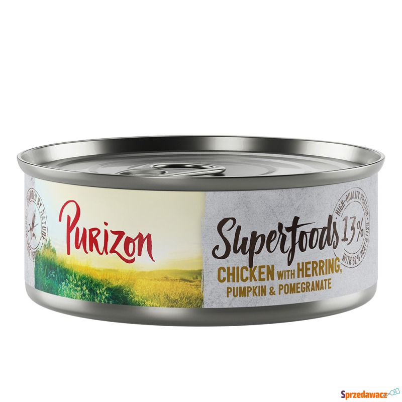 Purizon Superfoods, 6 x 70 g - Kurczak ze śle... - Karmy dla kotów - Gliwice