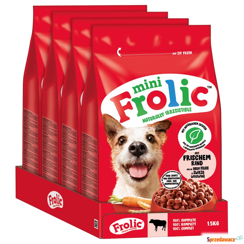 Frolic Mini, wołowina - 6 kg (4 x 1,5 kg) - Karmy dla psów - Olsztyn