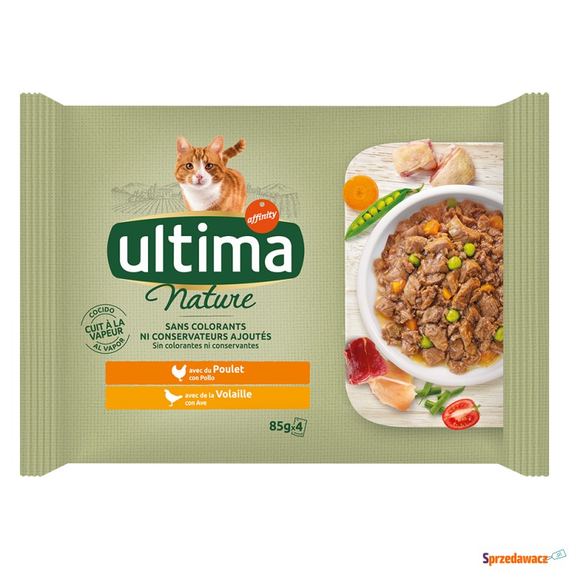 Ultima Cat Nature, 4 x 85 g - Drób - Karmy dla kotów - Tarnów