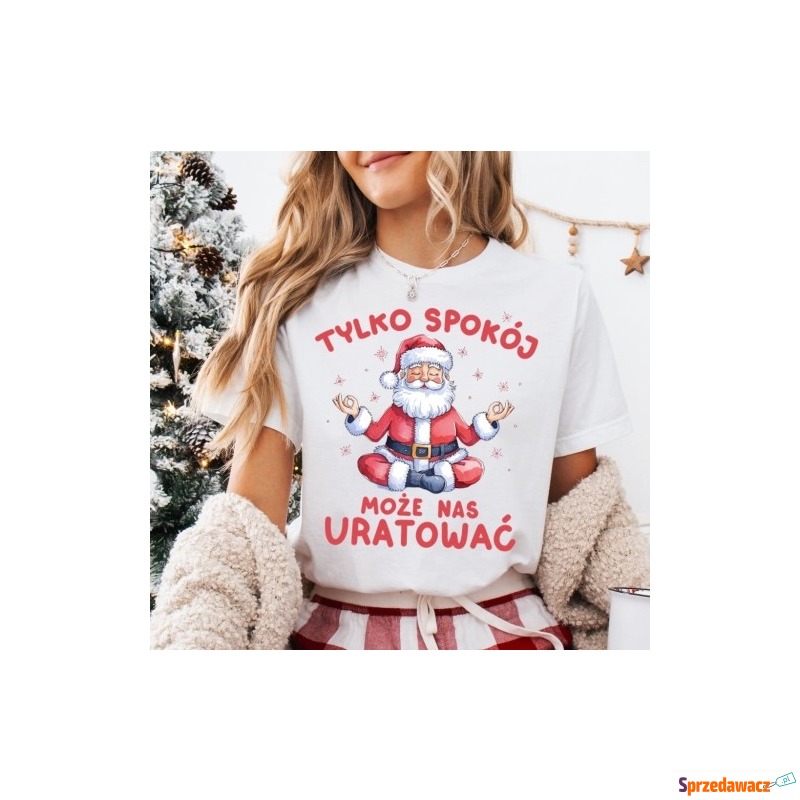 Śmieszna koszulka z Mikołajem -...