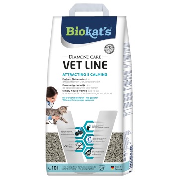 Biokat´s Diamond Care Vet Line Attracting & Calming żwirek dla kota, zbrylający się - 10 l