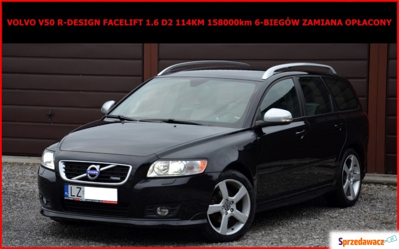 Volvo V50  Kombi 2011,  1.6 diesel - Na sprzedaż za 24 900 zł - Zamość