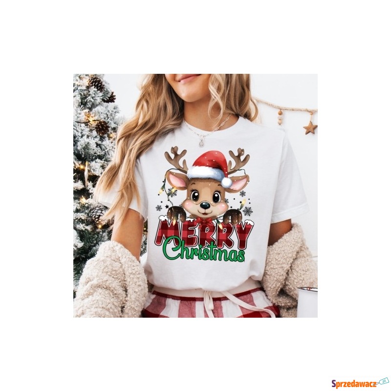 ŚWIĄTECZNA KOSZULKA - MERRY192 - Bluzki i koszule damskie - Elbląg