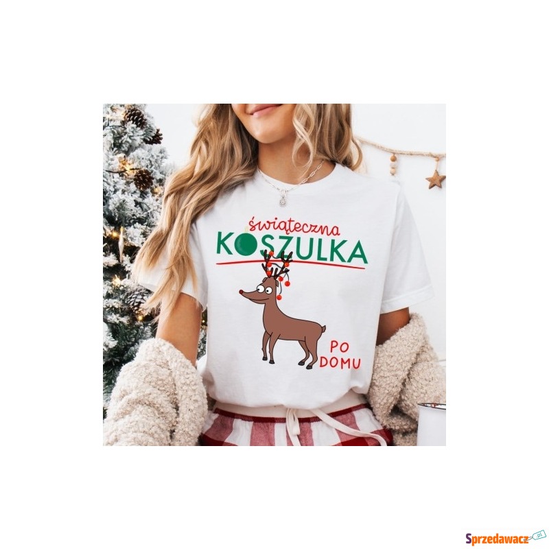 ŚWIĄTECZNA KOSZULKA PO DOMU - Bluzki i koszule damskie - Kwidzyn