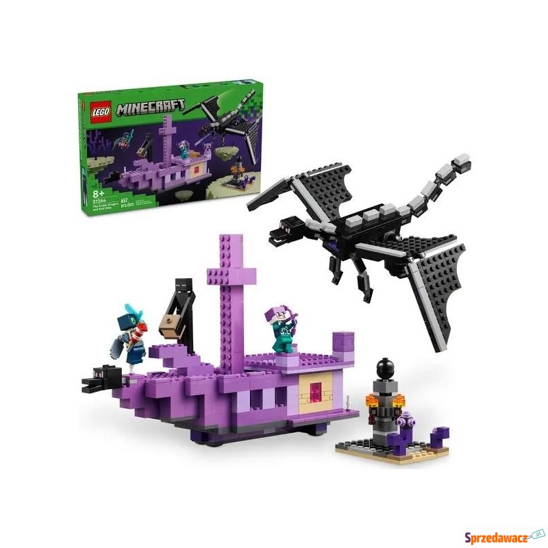 Klocki konstrukcyjne LEGO Minecraft 21264 Smok... - Klocki - Częstochowa