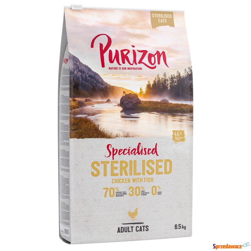 Dwupak Purizon karma dla kota, 2 x 6,5 kg - Adult... - Karmy dla kotów - Bielsko-Biała