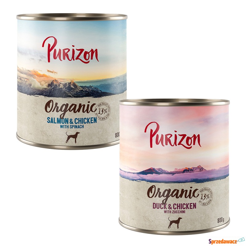 Purizon Organic, 6 x 800 g - Pakiet mieszany II:... - Karmy dla psów - Skarżysko-Kamienna