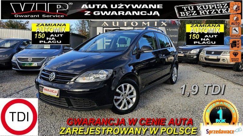 Volkswagen Golf Plus  Hatchback 2008,  1.9 diesel - Na sprzedaż za 16 900 zł - Świdnica