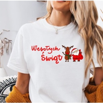 damska koszulka wesołych świat