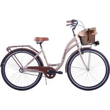 Kozbike (K29) Rower miejski 28 damski beżowo-brązowy 3S