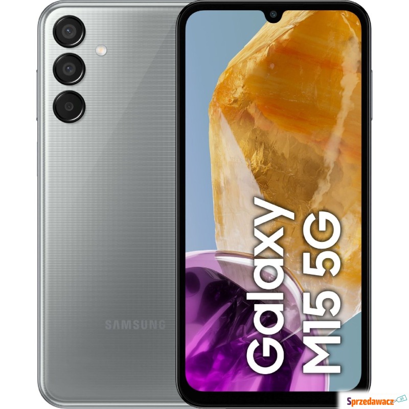 Smartfon Samsung Galaxy M15 5G 4/128GB Szary... - Telefony komórkowe - Koszalin