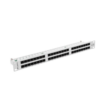 Patch panel Lanberg Patch Panel 48 port 1U 19'' kat.5E UTP szary