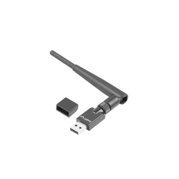 Lanberg bezprzewodowa karta sieciowa WiFi USB 2.0 N150 1 zewnętrzna antena