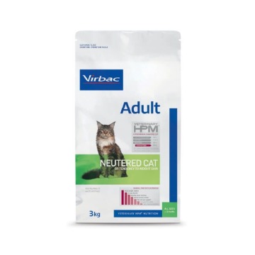 Virbac Veterinary HPM Adult Neutered & Entire Cat, łosoś - 3 kg