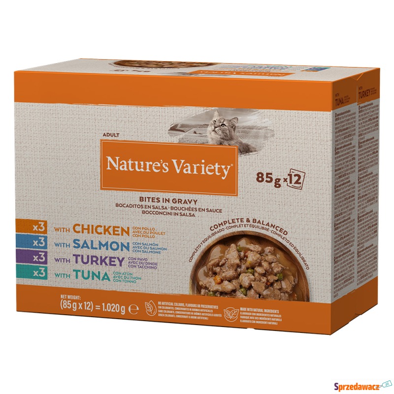 Nature's Variety Bites w sosie, 12 x 85 g - Pakiet... - Karmy dla kotów - Dąbrowa Górnicza