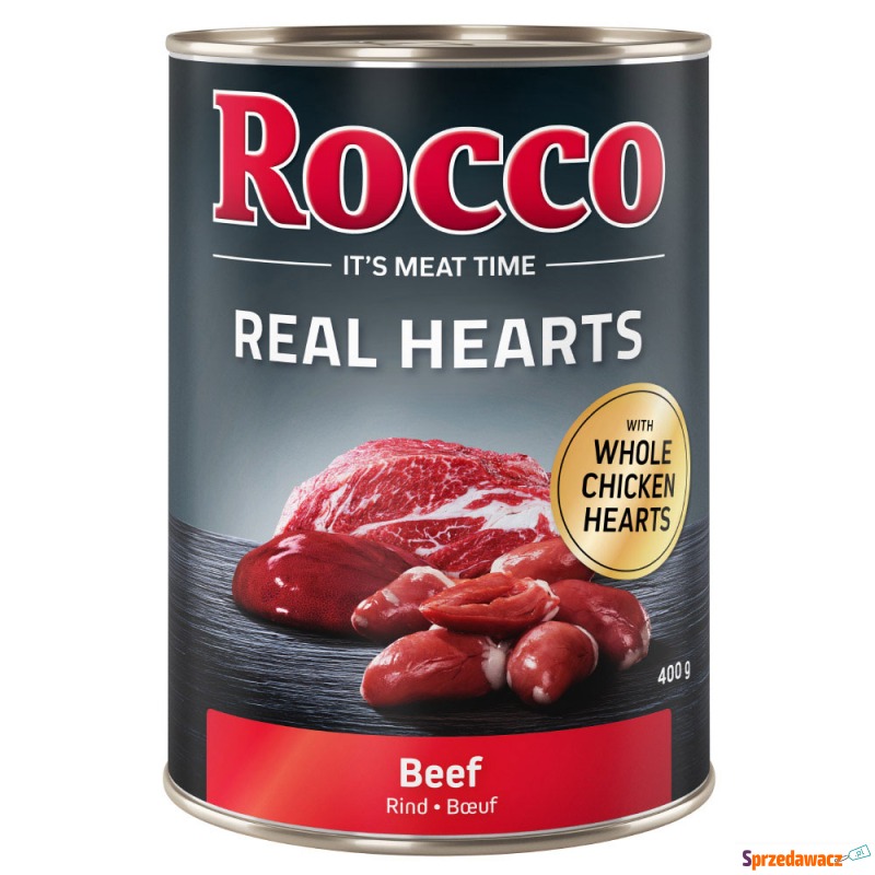 Megapakiet Rocco Real Hearts, 24 x 400 g -  W... - Karmy dla psów - Kalisz