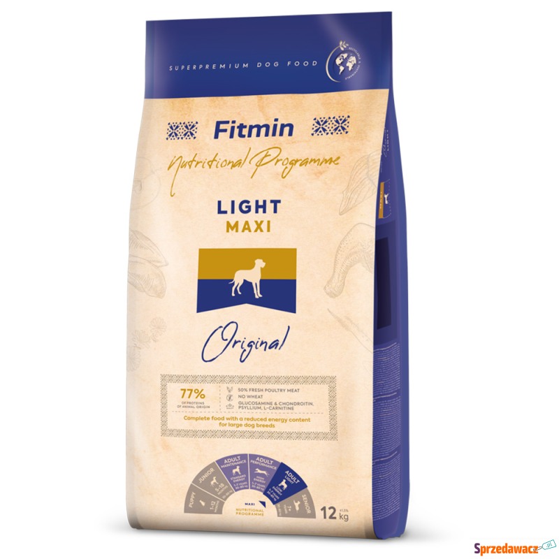 Fitmin Program Maxi Light - 2 x 12 kg - Karmy dla psów - Jasło