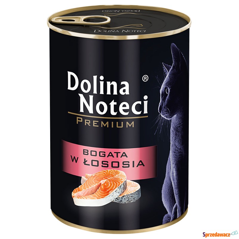 Dolina Noteci Premium, 12 x 400 g - Bogata w łososia - Karmy dla kotów - Świętochłowice