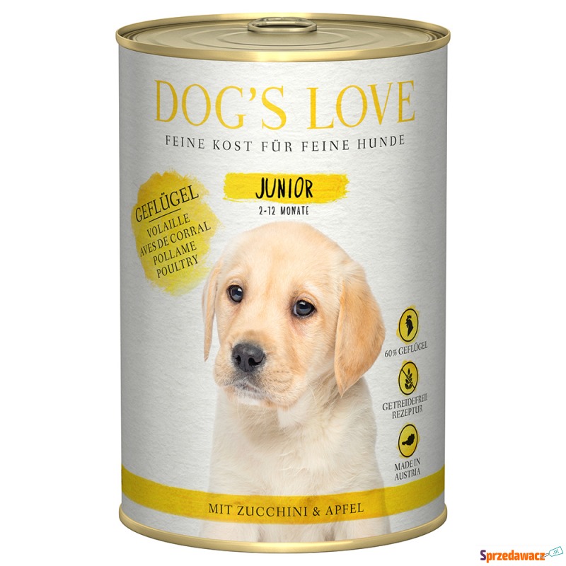 Dog´s Love Junior, drób - 24 x 400 g - Karmy dla psów - Gorzów Wielkopolski