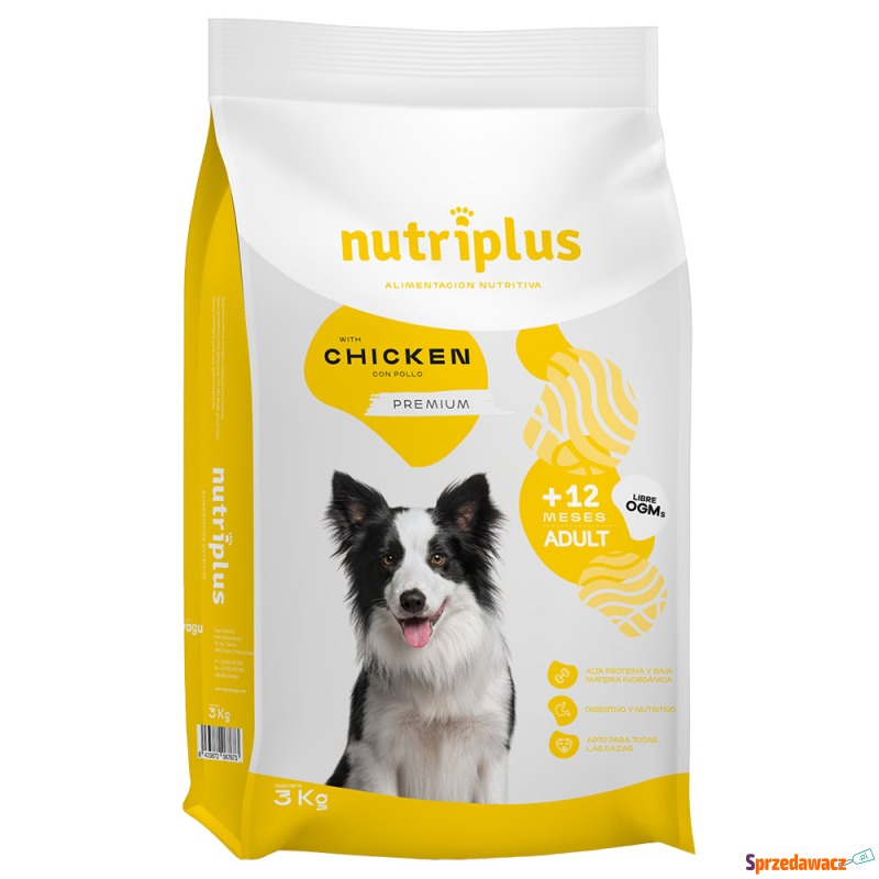 Nutriplus Adult Dog, z kurczakiem - 2 x 3 kg - Karmy dla psów - Szczecin