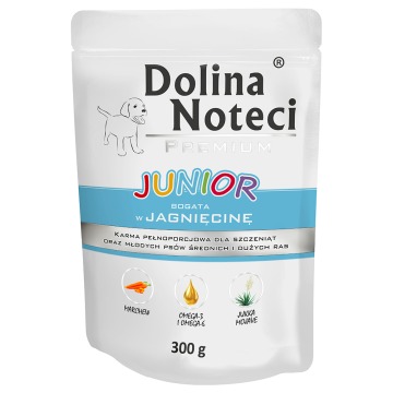 Megapakiet Dolina Noteci Junior,  20 x 300 g - Bogata w jagnięcinę