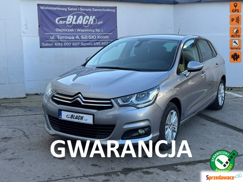 Citroen C4 2016,  1.2 benzyna - Na sprzedaż za 32 490 zł - Konin