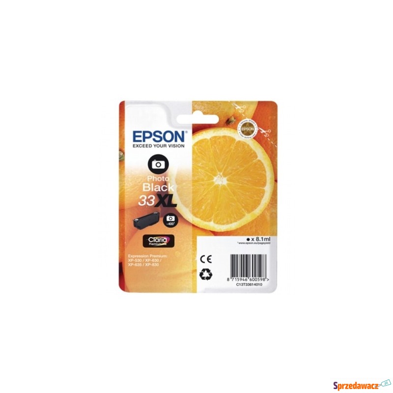 Tusz Oryginalny Epson T3361 (C13T33614010) (Czarny... - Tusze, tonery - Tarnowskie Góry