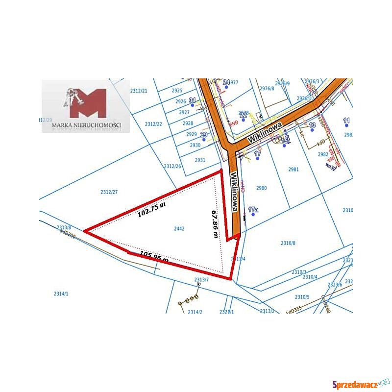 Działka Kędzierzyn-Koźle sprzedam, pow. 4302 m2  (43a), uzbrojona