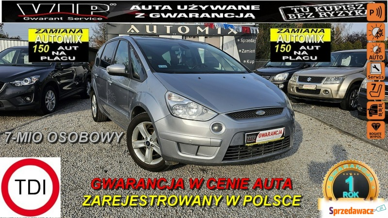 Ford S-Max - 7- MIO OS! Super Wyposażenie / M... - Samochody osobowe - Świdnica