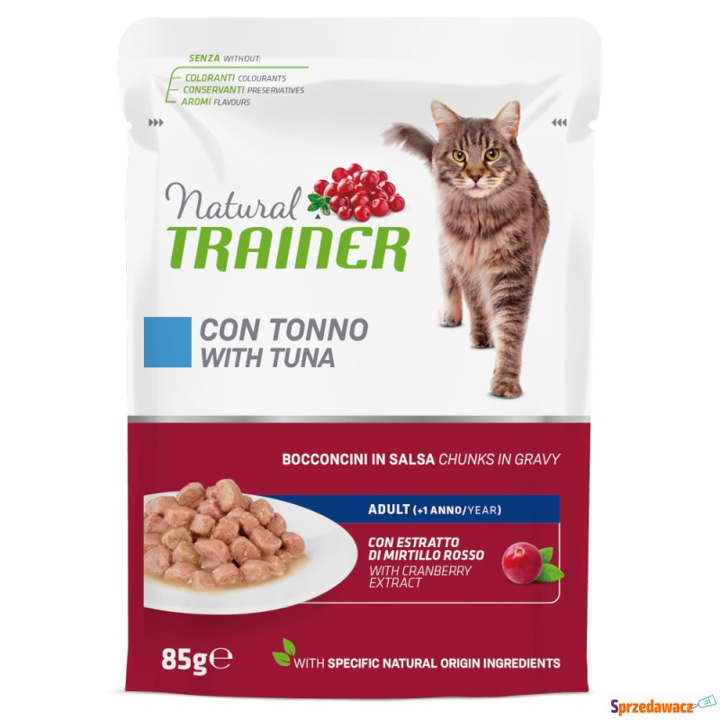 Natural Trainer Adult  - Tuńczyk, 12 x 85 g - Karmy dla kotów - Czeladź