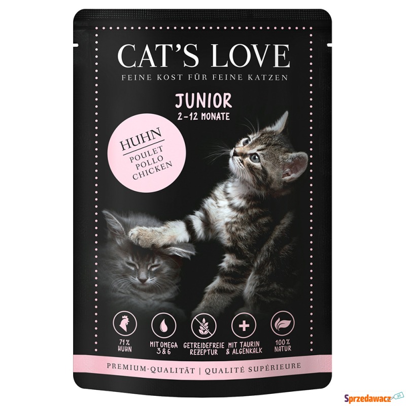 Cat's Love, 12 x 85 g - Junior, kurczak - Karmy dla kotów - Częstochowa