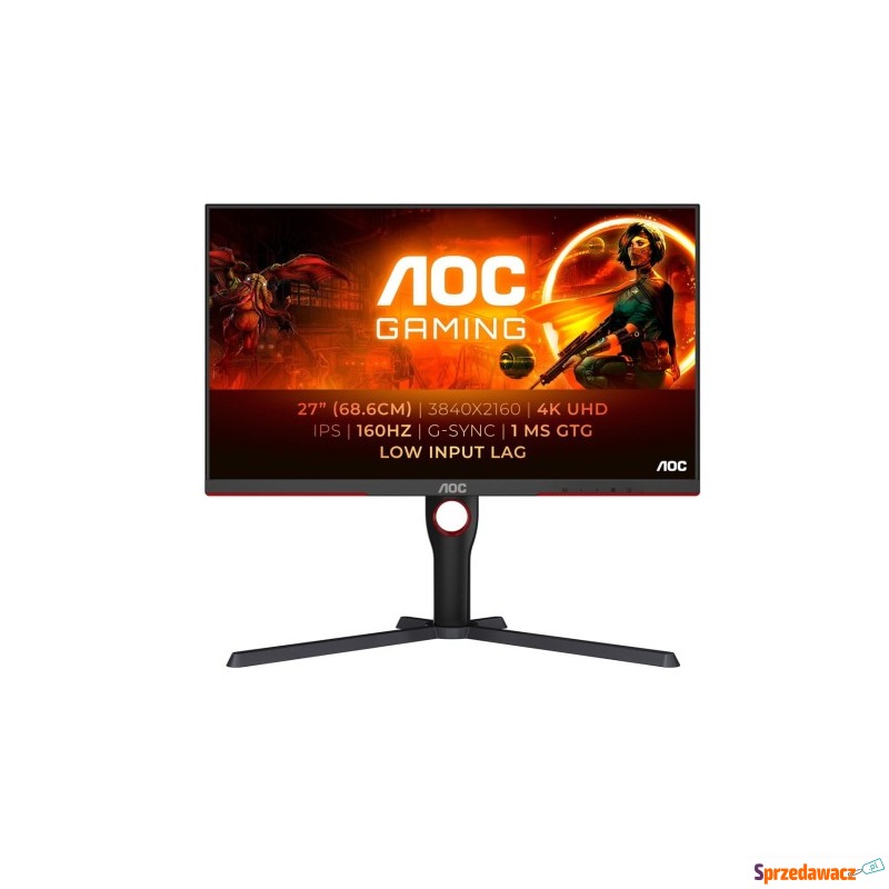 U27G3X 27IN IPS/3840X2160 16:9 1 MS SCHWARZ/ROT - Monitory LCD i LED - Włocławek