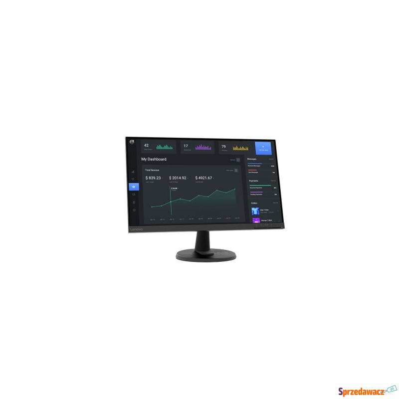 Lenovo D24-40 23.8" FHD 7ms 70Hz 250nits Raven... - Monitory LCD i LED - Wodzisław Śląski