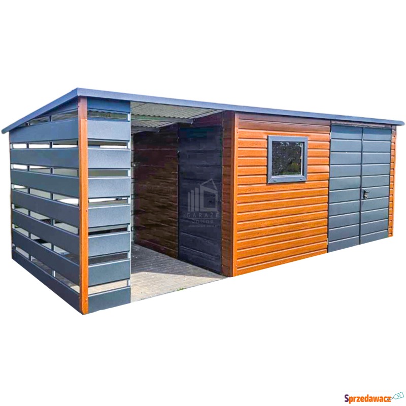 Schowek Domek ogrodowy 4x3 + wiata...