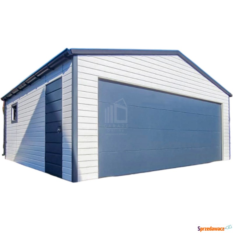 Garaż blaszany 6x6m - Brama se...