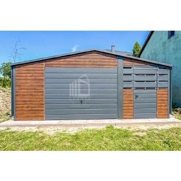 Garaz Blaszany 4,5x6m + Wiata 2m - 2x Drzwi Okno... - Garaże i wiaty - Opole - zdjęcie 3