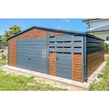 Garaz Blaszany 4,5x6m + Wiata 2m - 2x Drzwi Okno... - Garaże i wiaty - Opole - zdjęcie 2