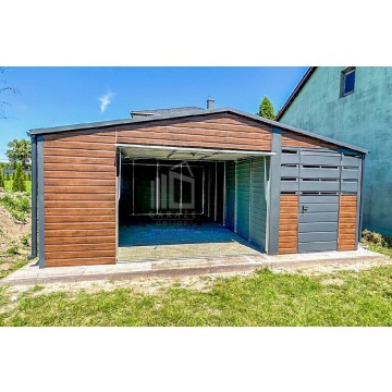 Garaz Blaszany 4,5x6m + Wiata 2m - 2x Drzwi Okno... - Garaże i wiaty - Opole - zdjęcie 9