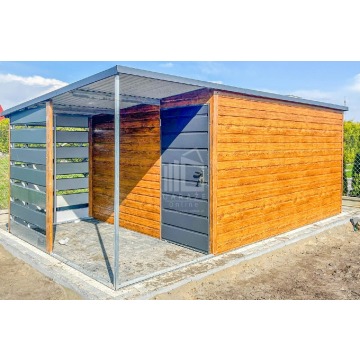 Schowek Domek Ogodowy 4,5x3m + wiata 1,5m drzwi... - Altany, domki, namioty - Tarnów - zdjęcie 4