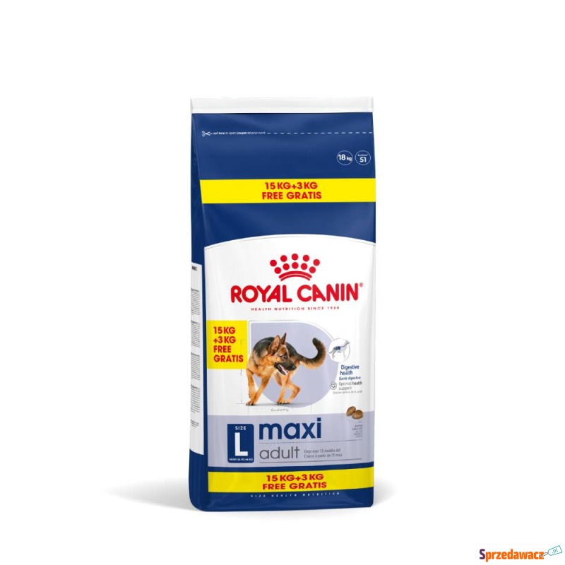 Royal Canin Maxi Adult - 15 kg + 3 kg gratis! - Karmy dla psów - Będzin