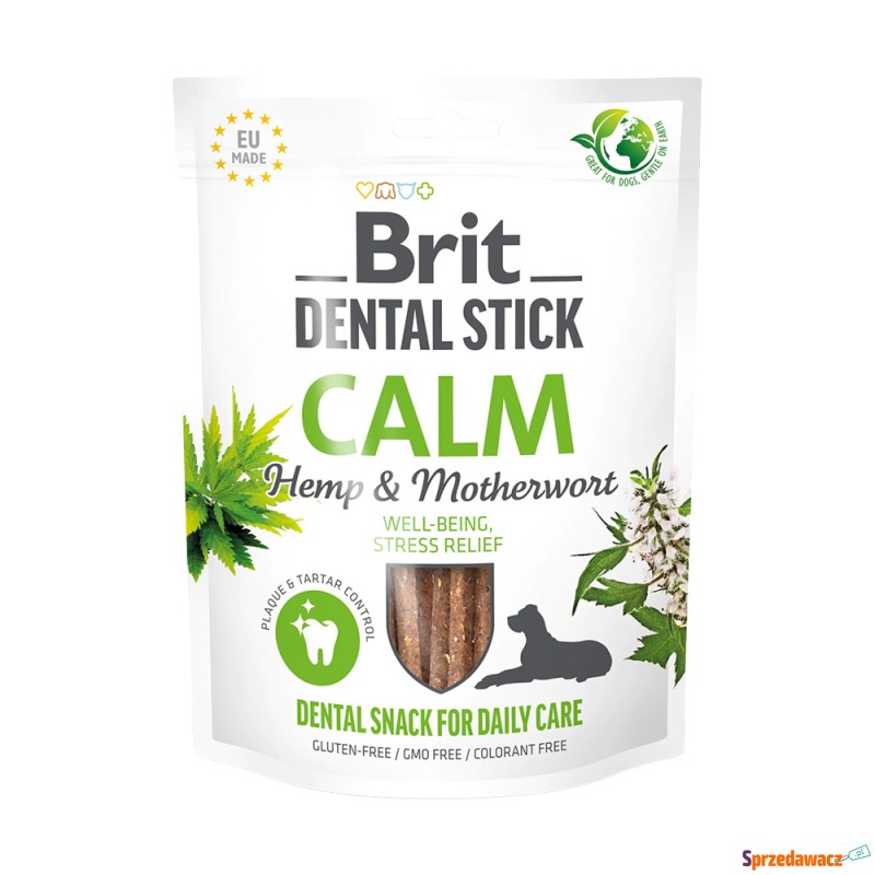 Brit Dental Stick Calm z konopiami i serdecznikiem... - Przysmaki dla psów - Koszalin