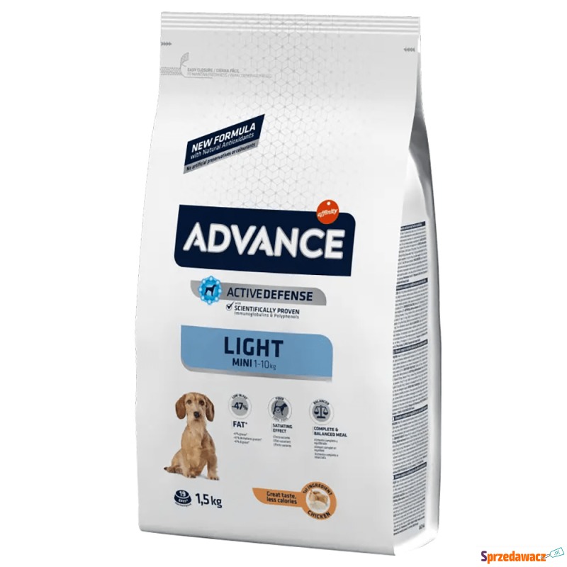 Advance Mini Light - 1,5 kg - Karmy dla psów - Tychy