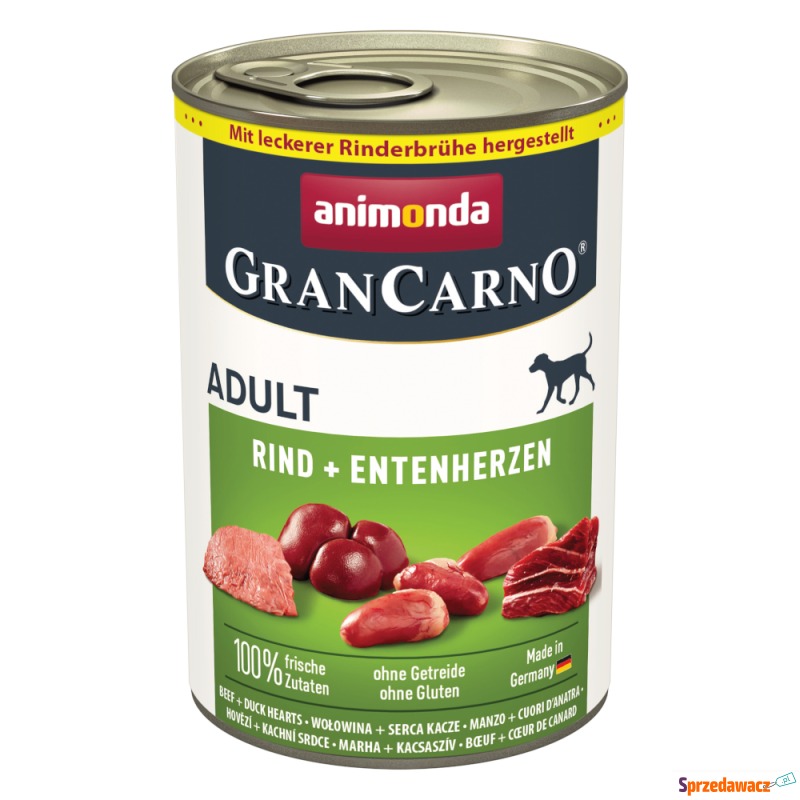 animonda GranCarno Original Adult, 6 x 400 g -... - Karmy dla psów - Konin