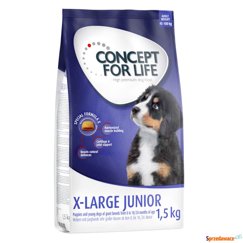 Concept for Life X-Large Junior - 1,5 kg - Karmy dla psów - Piła