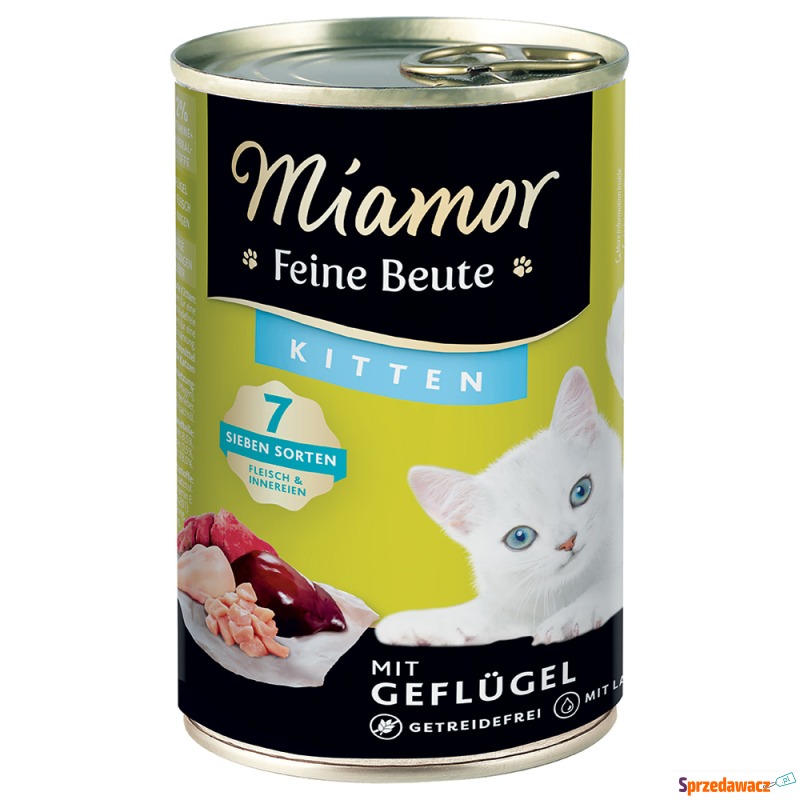 Miamor Feine Beute Kitten, 12 x 400 g - Drób - Karmy dla kotów - Krosno