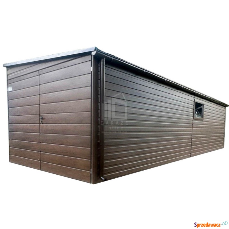 Garaż Blaszany 3x9m Brama Dwus...