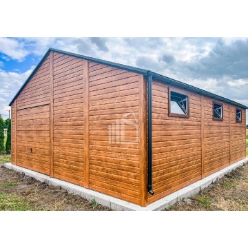 Garaż blaszany 7x7m - Brama uchylna - drzwi -... - Garaże i wiaty - Czersk - zdjęcie 4