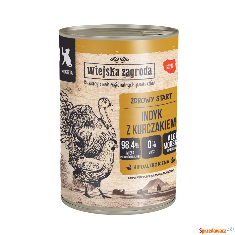 Korzystny pakiet Wiejska Zagroda Cat, 24 x 400... - Karmy dla kotów - Kielce